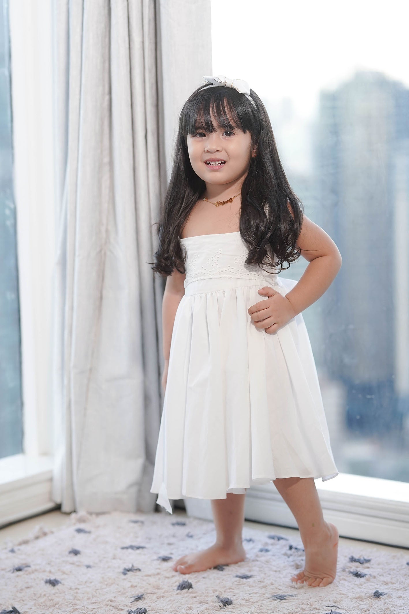Tanya Dress for Kids white